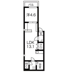 本陣駅 徒歩10分 2階の物件間取画像